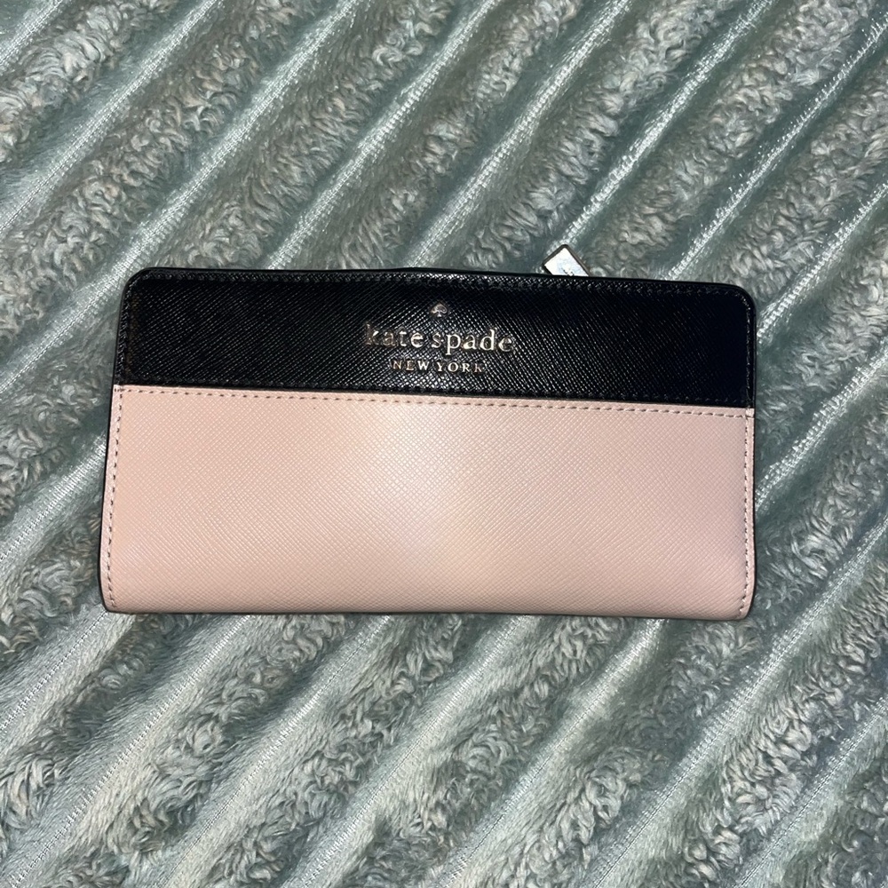 Kate Spade Black and Pink Women's Wallet